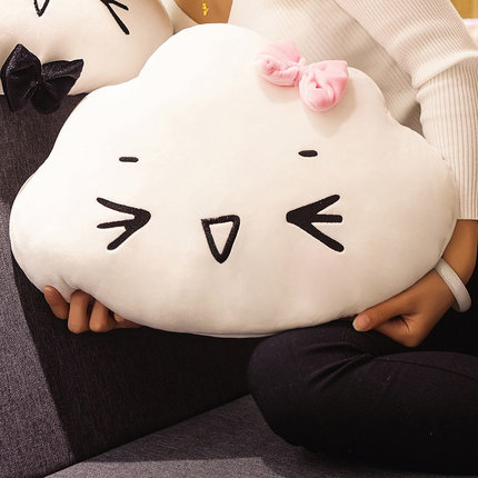 弹力柔软云朵抱枕被两用靠垫被午睡枕头汽车暖手大号靠枕毯子