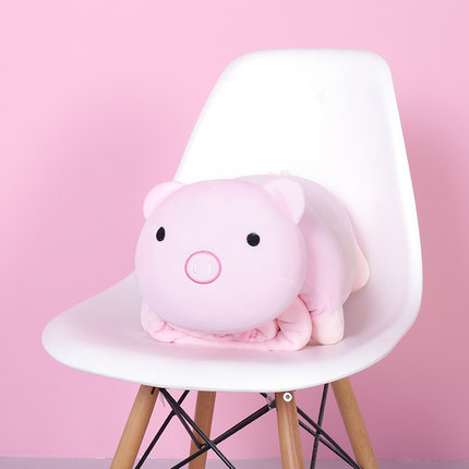 多功能午睡枕头坐垫抱枕被子两用可爱办公室汽车靠垫珊瑚绒被