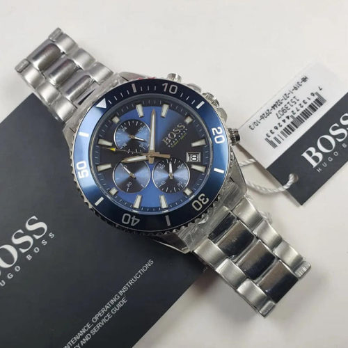HugoBoss手表不锈三眼计时腕表