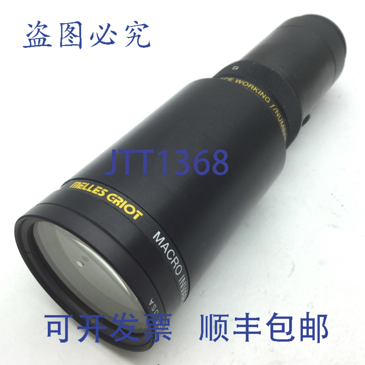 原装供应Melles Griot Invarigon ELWD 镜头,1 倍放大倍率,52mm