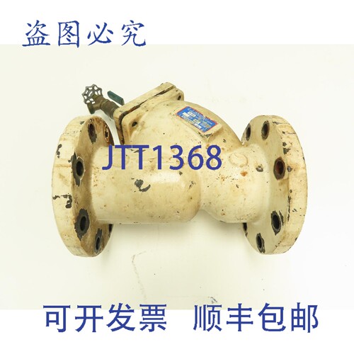 原装供应穆勒758铸铁4英寸法兰Y型过滤器，带3/4英寸球阀