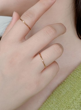 高级感细戒指网红女ins小众