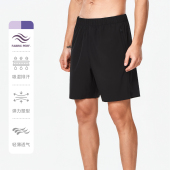 速干冰丝夏休闲训练健身裤 跑步运动短裤 男女专业马拉松田径四分裤