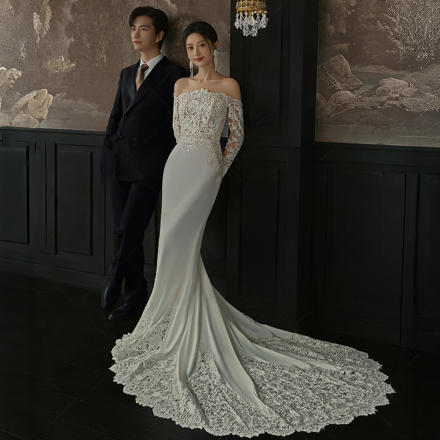 影楼主题服装情侣写真拍照婚纱