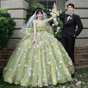 影楼主题服装写真拍照花仙子婚纱