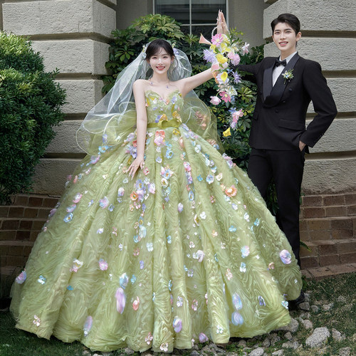 影楼主题服装写真拍照花仙子婚纱
