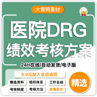 医院医保 DRG 绩效考核方案领导小组办公室工作职责付费奖惩制度