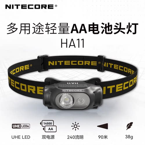 奈特科尔户外头灯帽夹灯