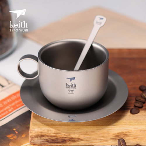 咖啡杯套装纯钛杯杯子茶具水杯