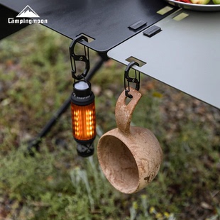 柯曼S型不锈钢挂扣8字扣登山背包扣快挂钥匙扣户外水壶挂钩多功能