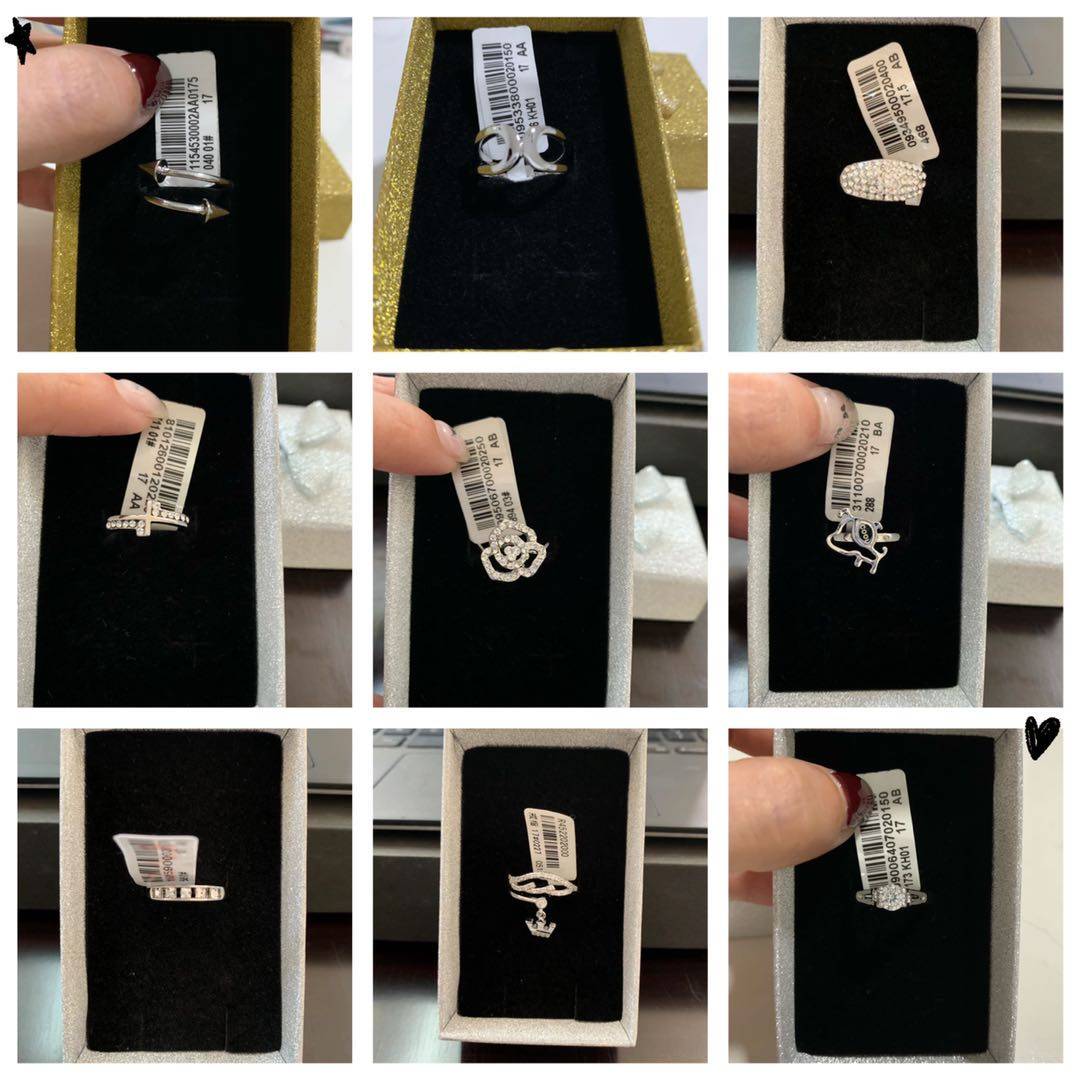 17号白金色欧美风女戒