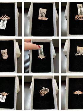 新款18号戒指时尚简约白金色女士