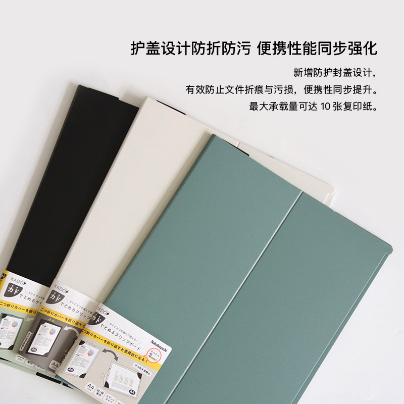 nakabayashi仲林 日本板夹文件夹A4磁性画板写字板学生用立式签字板磁吸板夹商务办公会议签字多功能书写垫板图片
