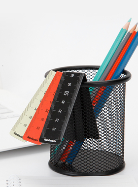 nakabayashi仲林 日本创意文具磁贴条磁性书签中学生学习折叠磁铁用尺子15/25cm多规格学生文具绘图制图工具