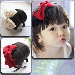 新款儿童假发发箍可爱超萌宝宝节日表演头饰 新年小女孩百搭发饰