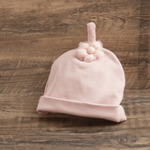 18月婴儿蝴蝶结帽子秋冬保暖胎女宝宝纯棉护卤门帽婴幼儿套头