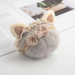 新款 动物棉布蝴蝶结发带不勒头春夏护卤门发带女宝宝可爱头