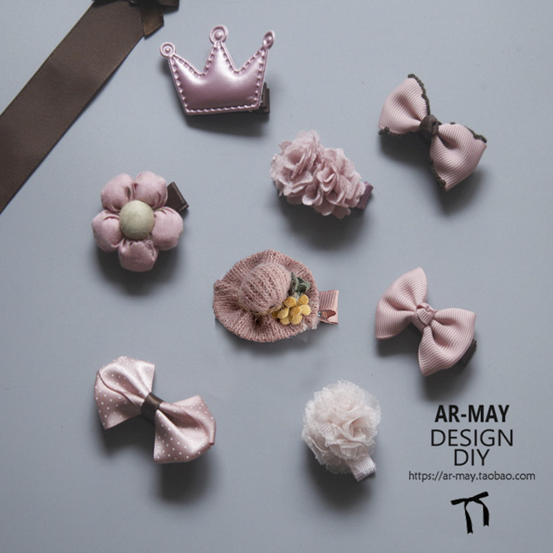 女宝宝刘海夹子头饰套装