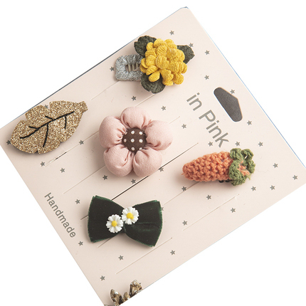 韩国女宝宝公主风全包儿童发饰