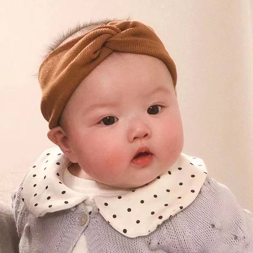 简约男女宝宝护囟门发带