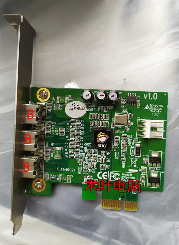 德州仪器PCI-E 1394B卡 支持火线声卡 Apollo阿波罗 MOTU FF800