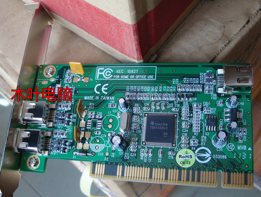 TI TEXAS INSTRUMENTS 1394 카드는 FIREWIRE 스캐너 프린터 컬러 확대기 현미경 및 레코더를 지원합니다