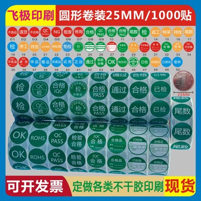 铜版纸合格不良品特采停用返工贴