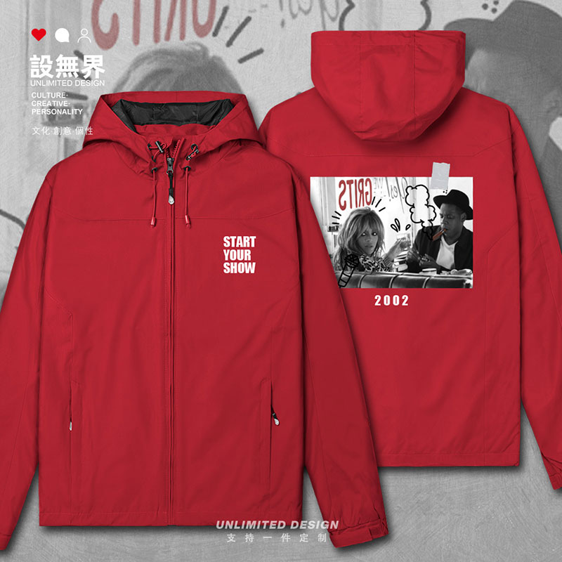 卡特夫妇奔跑之旅经典照片西部牛仔风格冲锋衣男女潮设 无界