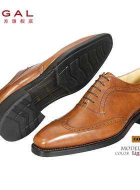 REGAL丽格T74B日本品牌男士固特异布洛克正装皮鞋