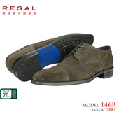 BJ23头层牛皮翻毛皮鞋 反绒皮鞋 德比秋冬男士 REGAL丽格T46B 皮鞋