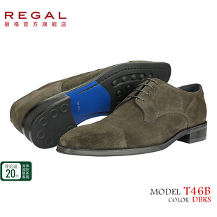 皮鞋 REGAL丽格T46B 德比秋冬男士 反绒皮鞋 BJ23头层牛皮翻毛皮鞋