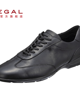 REGAL丽格70CL真皮GORE-TEX防水系带圆头男士休闲皮鞋