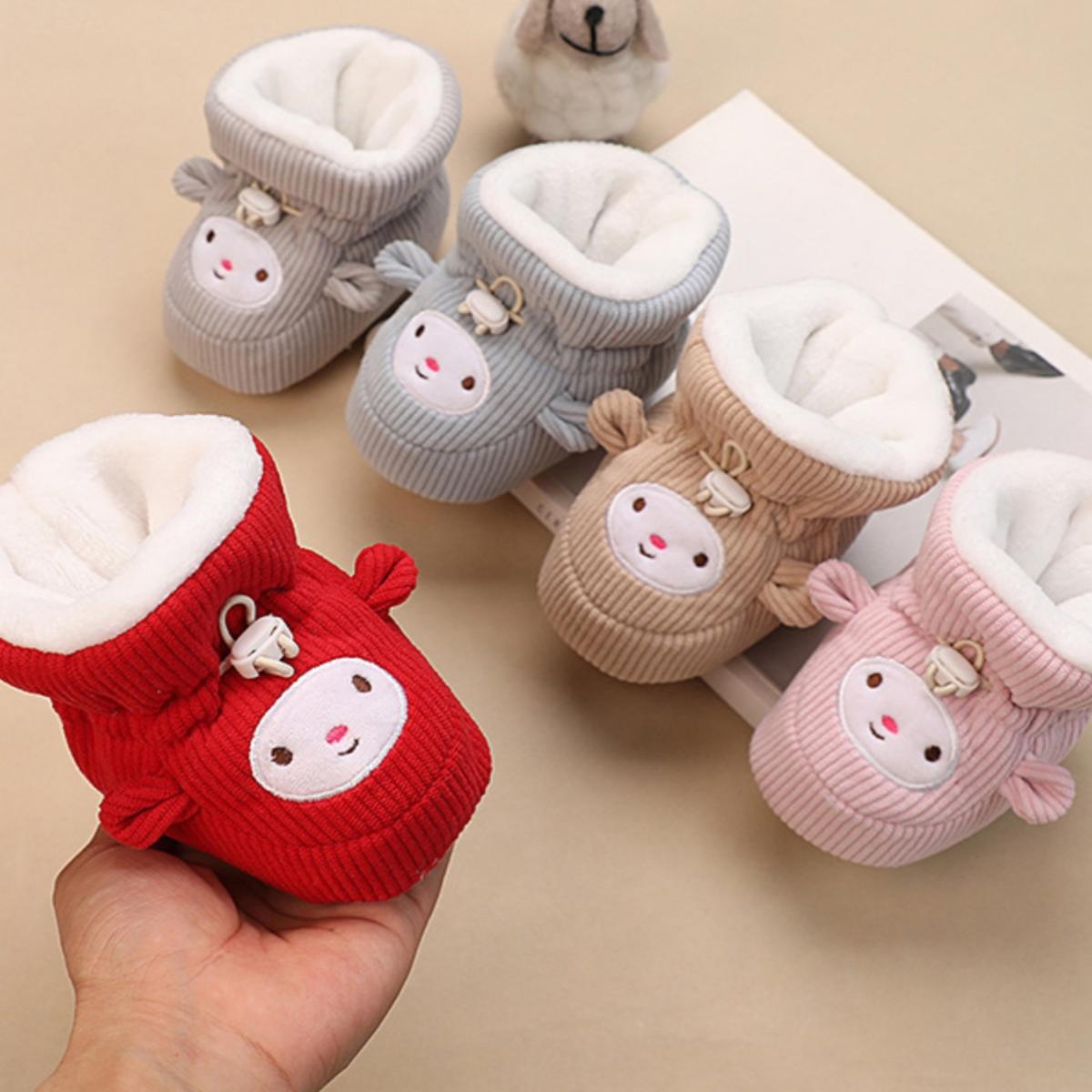 防掉棉鞋加绒加厚冬季