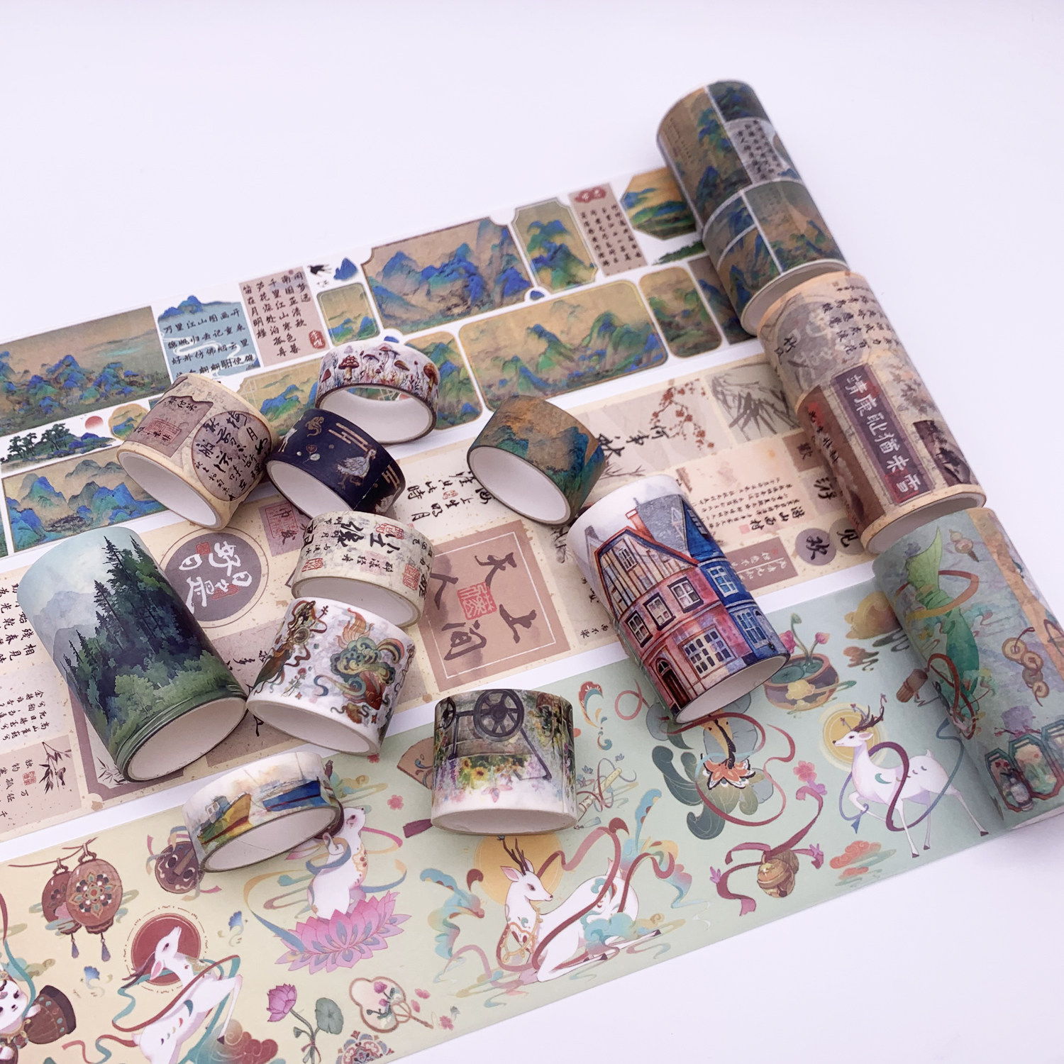 10米和纸手帐胶带风景 花卉 烫银花日常简约实用彩色整卷韩版diy,文具电教/文化用品/商务用品,和纸胶带,淘宝优惠券,粉丝福利购,淘宝优惠卷