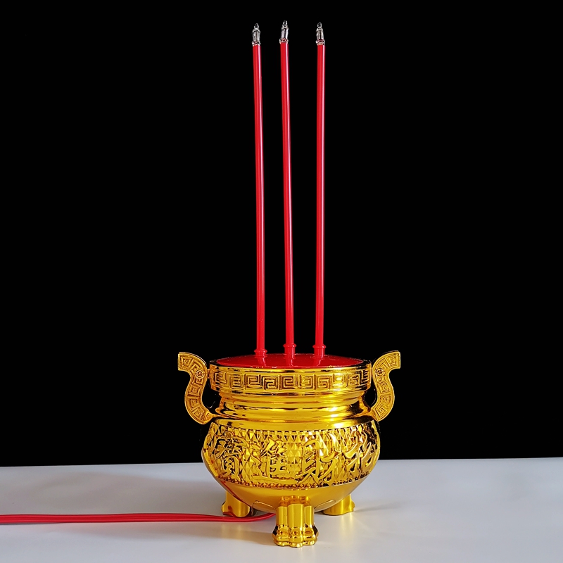 插电香炉供观音财神灯