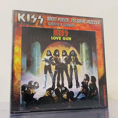 Kiss乐队拼图1980s vintage 1000 piece jigsaw puzzle
