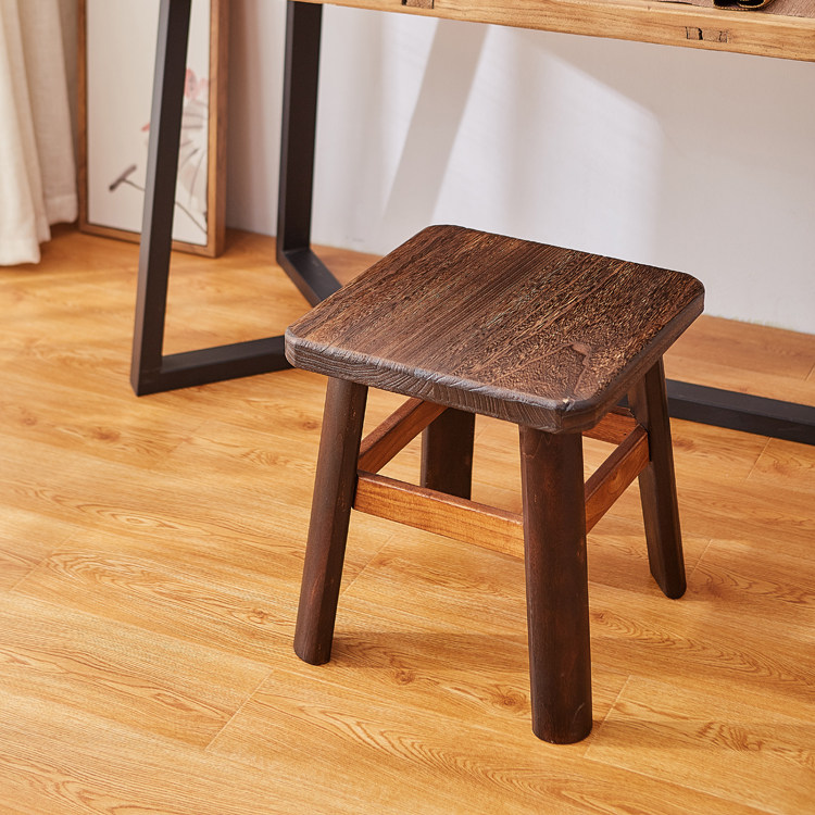 实木高凳子家用板凳木头凳方凳新中式茶桌凳餐凳成人休闲加宽坐凳