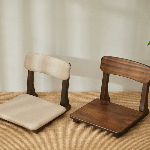 Сплошное без деревянного стула Японское ленивое кресло и сиденье комнаты Татами Стол для взрослого заливного окна стул балкона балкона