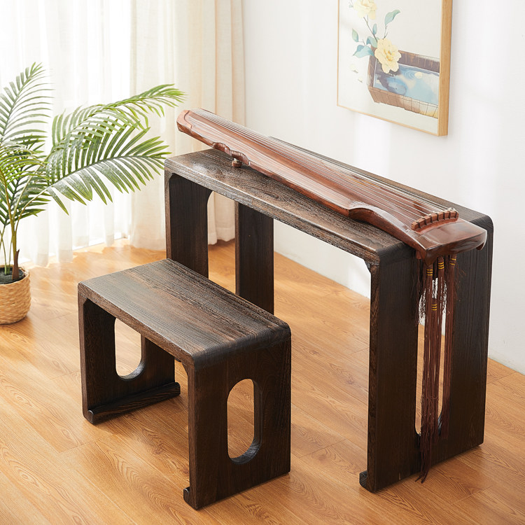桐木古琴桌凳共鸣琴桌实木古筝桌子禅意新中式书法桌国学桌茶几桌