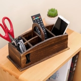Пульт из натурального дерева, система хранения, настольная коробка для хранения, деревянная корзина для хранения