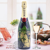 结婚纪念刻字香槟定制雕刻照片生日礼物周年纪念日创意情人节礼物