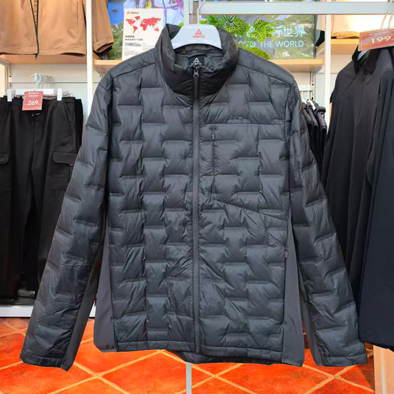 悍途羽绒服男秋冬新款时尚休闲宽松百搭保暖立领防风外套38Y052A