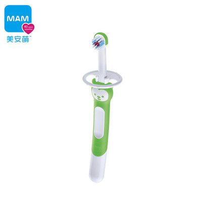 MAM专家研制 6个月以上 婴儿启蒙牙刷 乳牙刷刷柄宝宝护理幼童