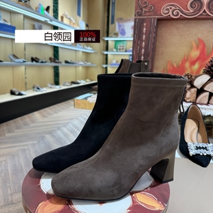 靴短靴女N25538182 2025秋冬瘦瘦弹力靴时装 Natursun娜冉 专柜正品