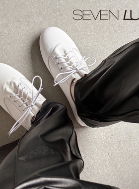 SEVEN LUNA~国内正品2026春夏百搭小白鞋德训鞋休闲单鞋女SLDQ207