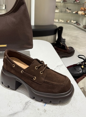 Staccato思加图~专柜正品2026春英伦牛津鞋厚底小皮鞋单鞋女Y2561