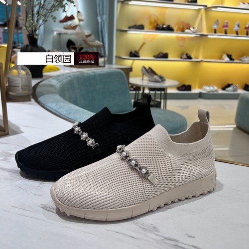 tigrisso蹀愫专柜正品2025春夏一脚蹬轻便针织休闲鞋女TA65305-51