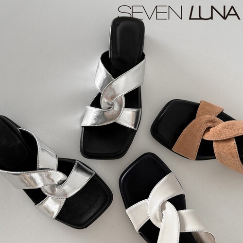SEVEN LUNA~国内正品2026夏季度假风舒适百搭厚底凉拖鞋女SLDM100
