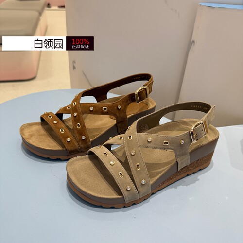 Joy&Peace真美诗摇滚牧歌专柜正品2026夏休闲厚底勃肯凉鞋女YB512