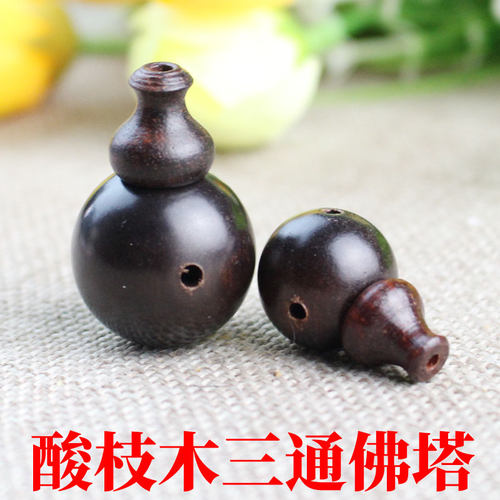 diy老挝红酸枝木葫芦头配饰厂